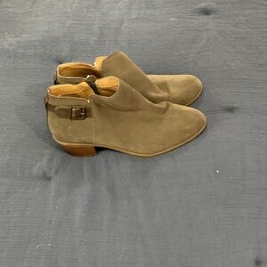 Vionic Olive Ankle Booties